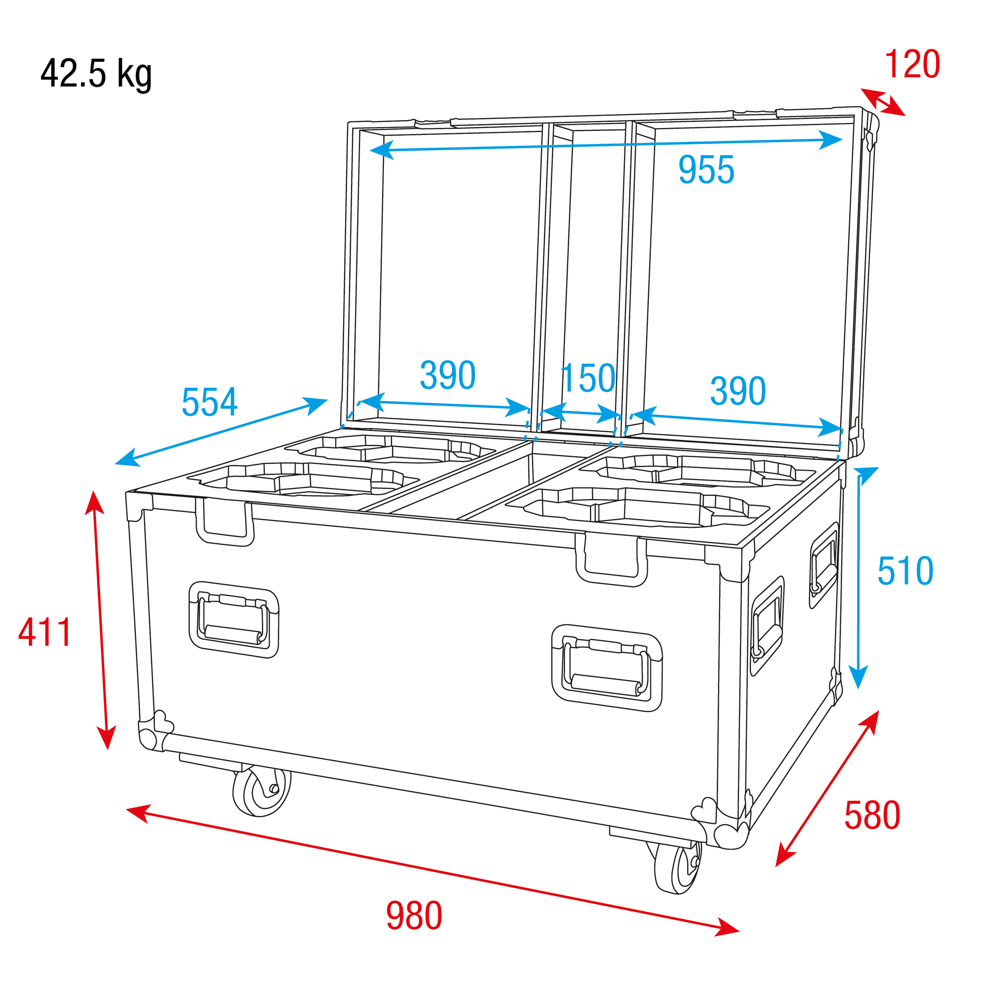 Case for 4x Xpression 2000 With accessory compartment - Bild 6
