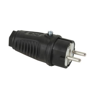Rubber Schuko Connector Male