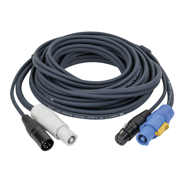 FP18 Hybrid Cable - powerCON & 5-pin XLR - DMX / Power