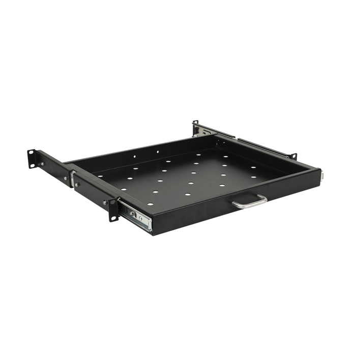 Ad Tek Products 1U 19 inch Rack Mount Sliding Telescopic Shelf