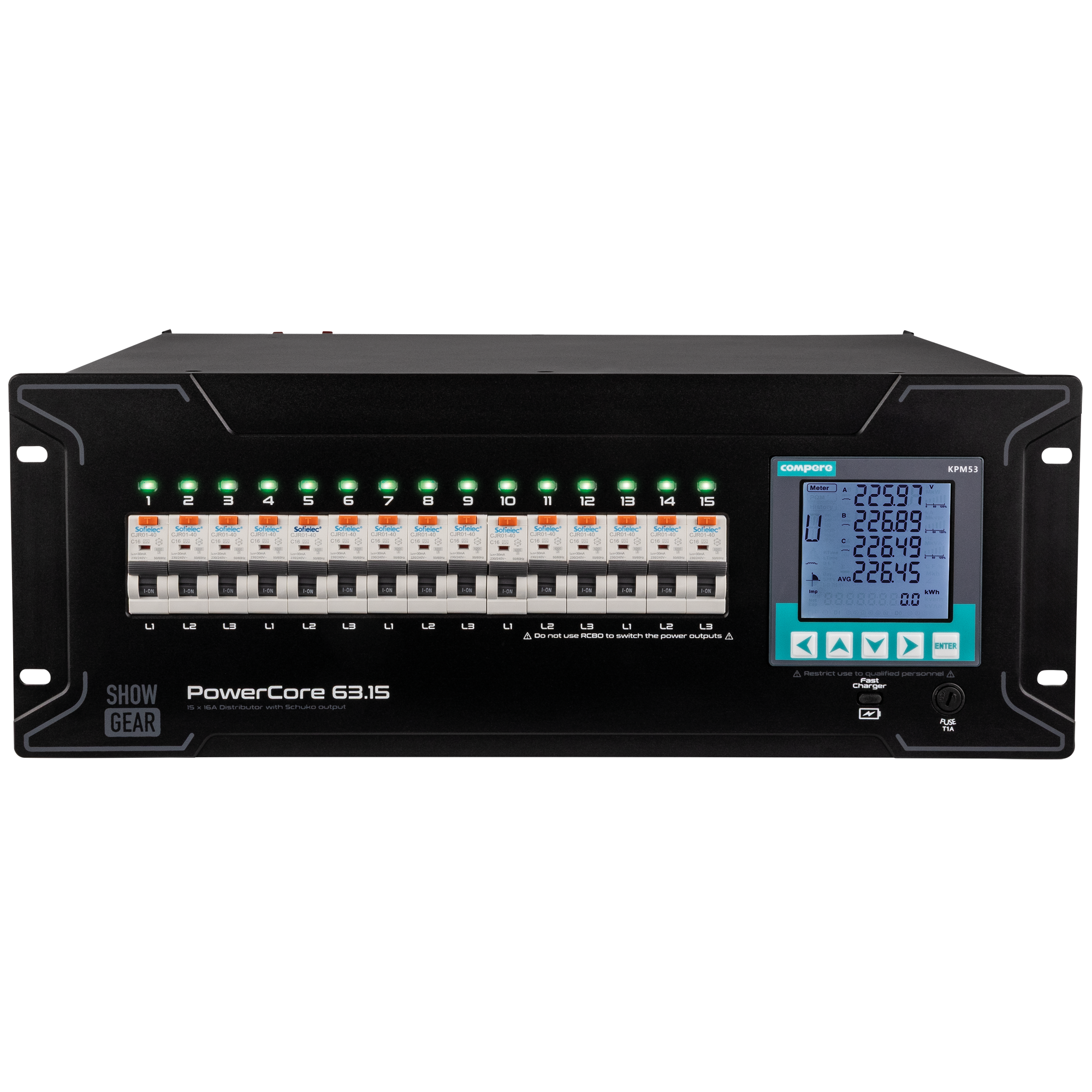 PowerCore 63.15 15x Schuko