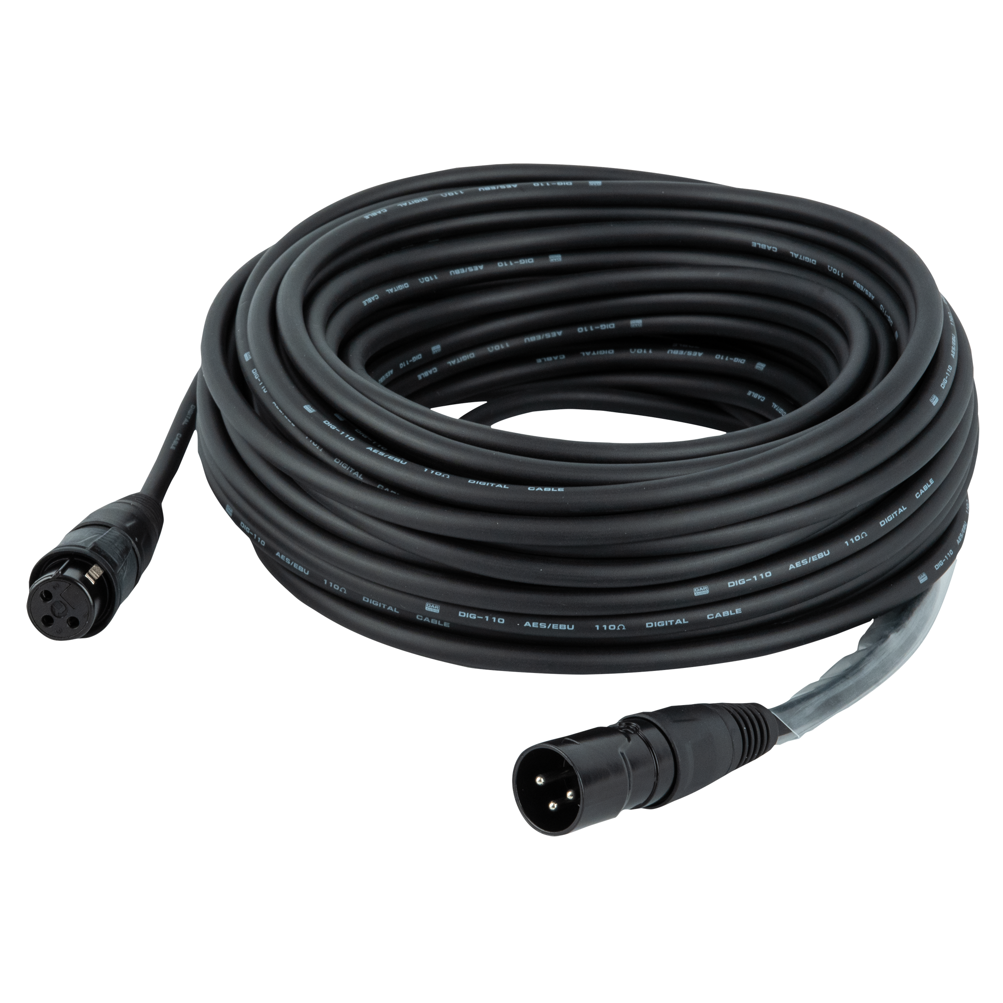 FLR73 - IP65 DMX/AES-EBU XLR/M 3P to XLR/F 3P Rean RCX3 series
