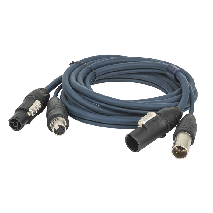 FP-16 Hybrid Cable - powerCON TRUE1 & 5-pin XLR IP - DMX / Power
